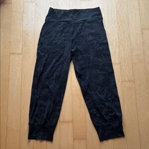 Lululemon Black Camouflage Jogger Pants